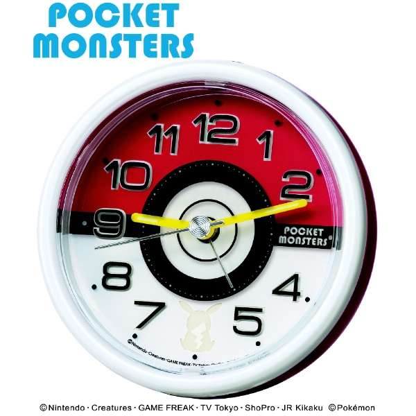 ビックカメラ ポケモンの定番アイテムである モンスターボールを文字板にデザイン ライトをつけると文字板が青く光り 6時位置に ピカチュウのシルエットが浮かび上がります 目覚まし時計 ポケットモンスター T Co K9gxml7cvc T Co