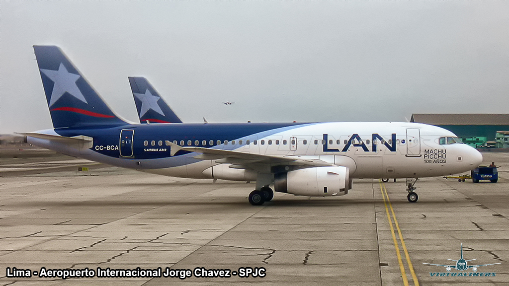 Virtualiners's tweet photo. Aeropuerto Internacional Jorge Chávez - (#SPJC), LAN Airline, Airbus A319, CC-BCA, taxing to the terminal.
#AvGeek #aviationphotography #Spotting #virtualiners #planespotting @avgeekyyz
#lanairlines #latamairlines #aircraftphotography #airbus #airbusa319 #a319 #lanperu #CCBCA https://t.co/bLJxghzOQP