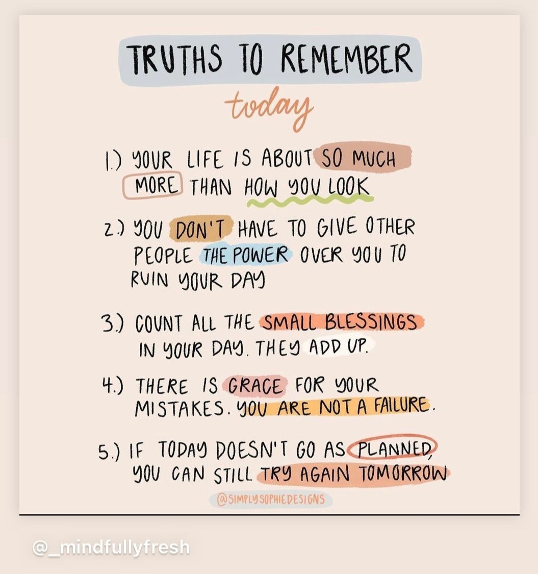 WCDSBsocialwork's tweet photo. Truths to remember today and every day. You have power in how you live your life. Use your voice, set boundaries and know that we are all flawed and capable of goodness.
#LifeLessons
#takepowerback
#YouAreAmazing
@schreids74 https://t.co/NM1wRiLj8n