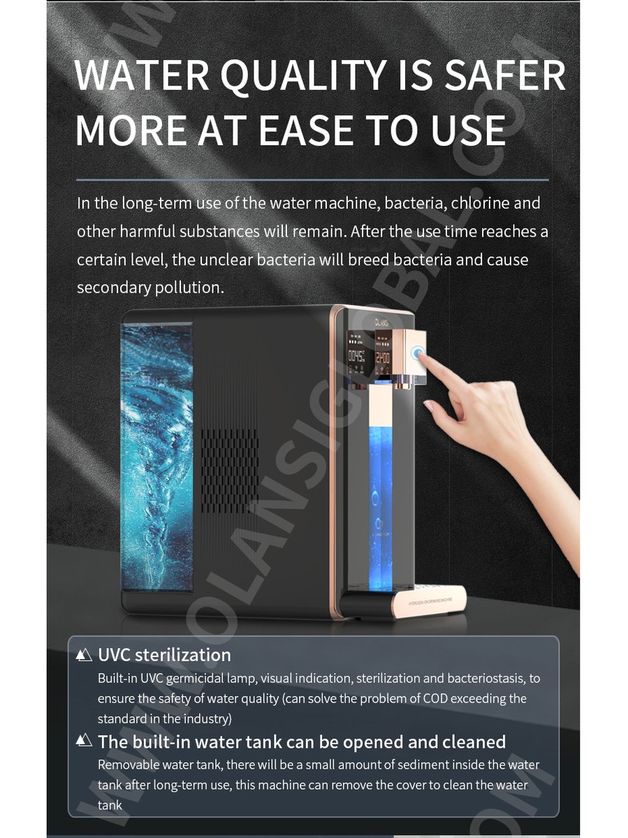wincle18's tweet photo. Hot&amp;cold water purifier dispenser with hydrogen alkaline strontium           
4-layers purification 
6 stages temeprature control 
3 seconds quick heat
Wincle lee
Olansi Healthcare Co., Ltd. 
Mob./Whatsapp/WeChat: +86 13763383394
Skype: sagacolor1
Email: wincle@olansiglobal.com https://t.co/v65Vj2mU2H