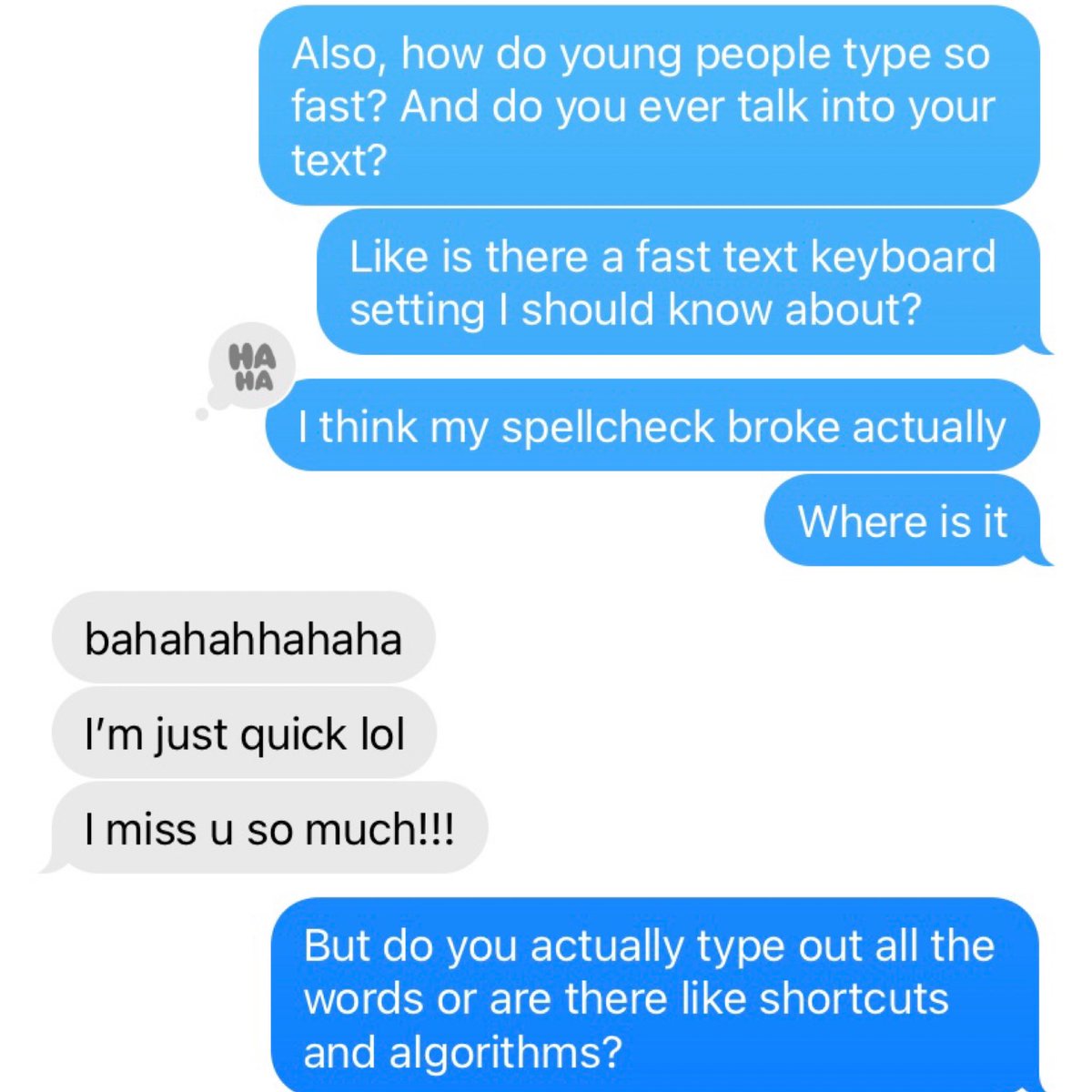 Me texting cool &amp; young ppl