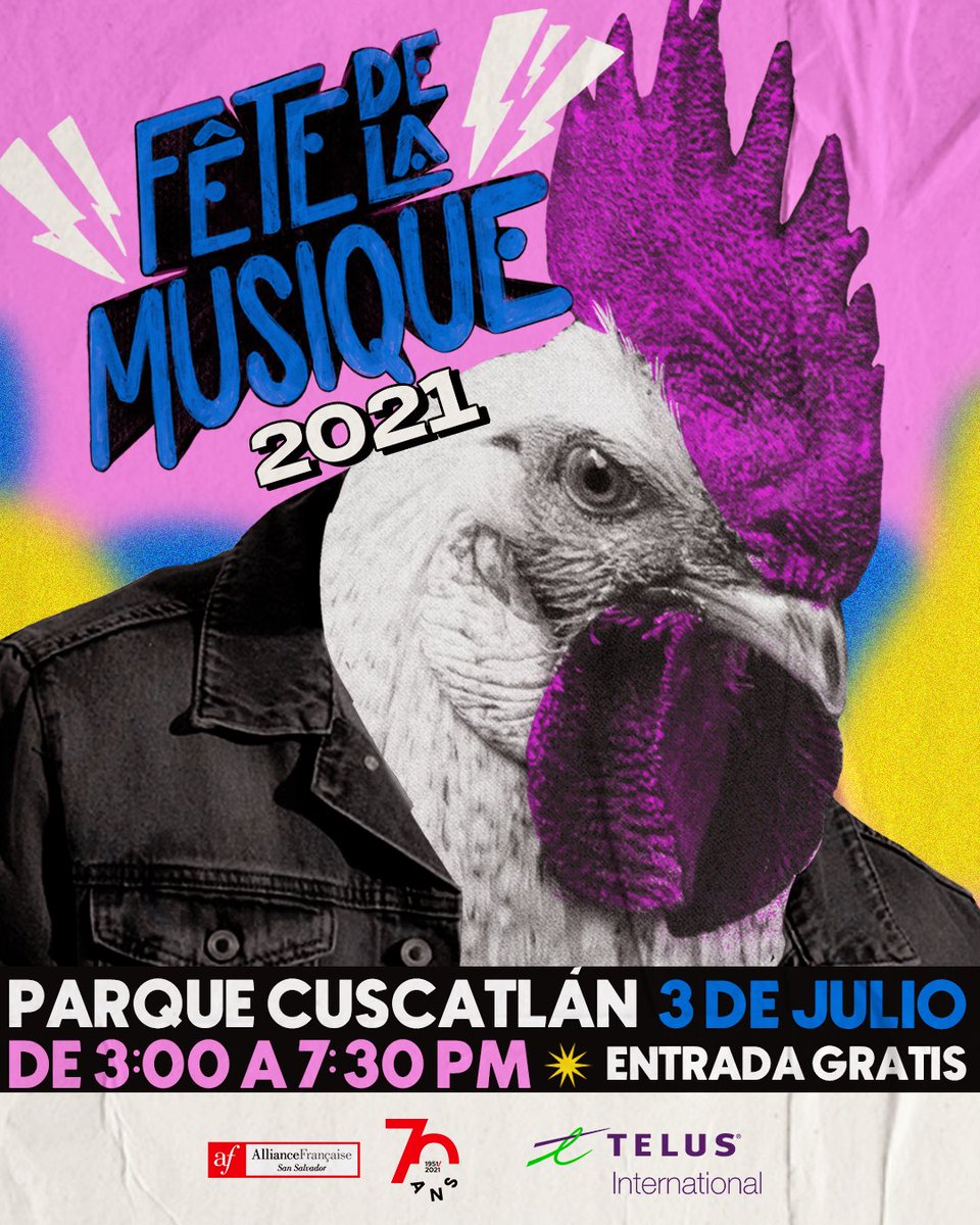 afelsalvador's tweet photo. ¡Se va hacer, amigos!
La Escena musical salvadoreña vuelve al escenario de la #AF en un concierto que muchos estamos esperando en @ParqueCuscatlan
Este 3 de julio a partir de las 3pm a celebrar la Fiesta de la música con muchas energías para compensarles un año sin #FDLMSV ❤️ https://t.co/RbvMWehi82