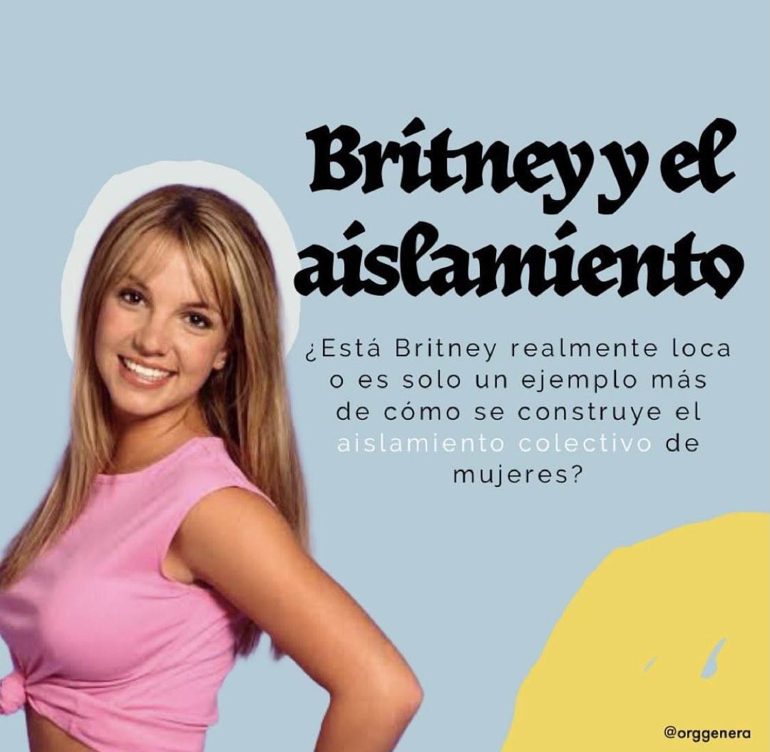 orggenera's tweet photo. #FreeBritney #BritneySpears NADIE merece vivir en ese aislamiento https://t.co/yEDpvcJxzD