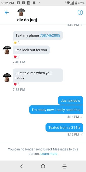 Scam Alert Scam Alert  WATCH OUT YALL It ChAnGeD  it's name too it's now @divdojugj https://t.co/rMa