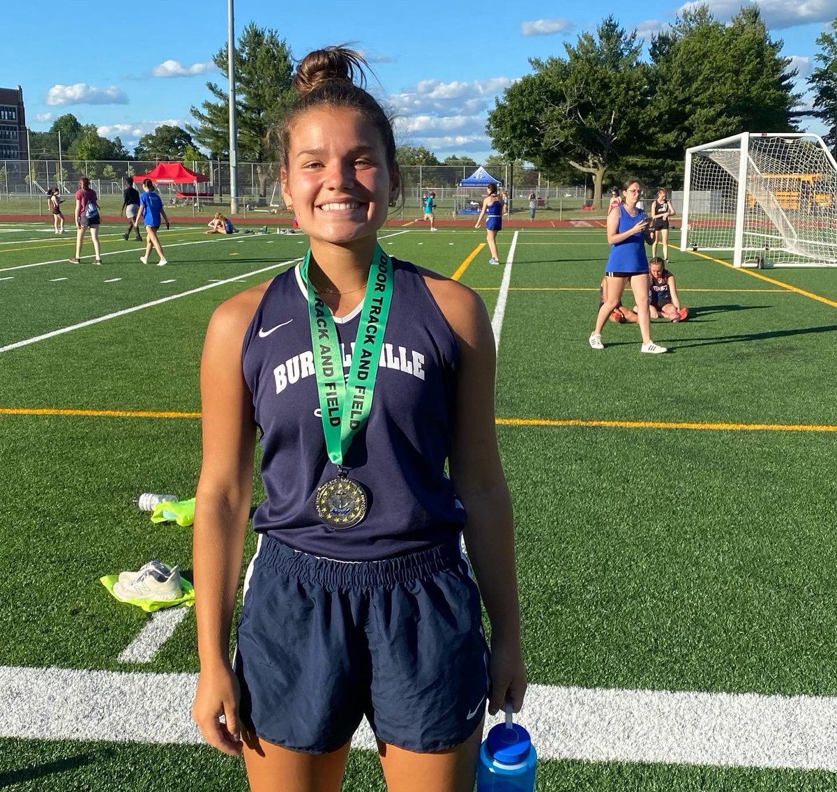 BHSbroncosxc's tweet image. The Lady Broncos had a strong showing today at JV states, &amp;amp; even brought home some hardware!Nora Reilly placed 5th in the long jump, Taryn Reed 6th in the hammer,Avery Clifford 5th in the 300m hurdles,&amp;amp; Victoria LaMontagne 6th in the 3000m. So proud of this small but mighty team!