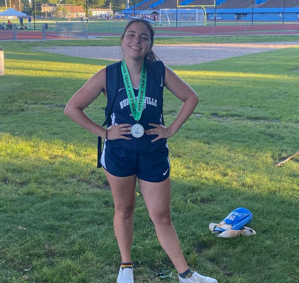 BHSbroncosxc's tweet image. The Lady Broncos had a strong showing today at JV states, &amp;amp; even brought home some hardware!Nora Reilly placed 5th in the long jump, Taryn Reed 6th in the hammer,Avery Clifford 5th in the 300m hurdles,&amp;amp; Victoria LaMontagne 6th in the 3000m. So proud of this small but mighty team!