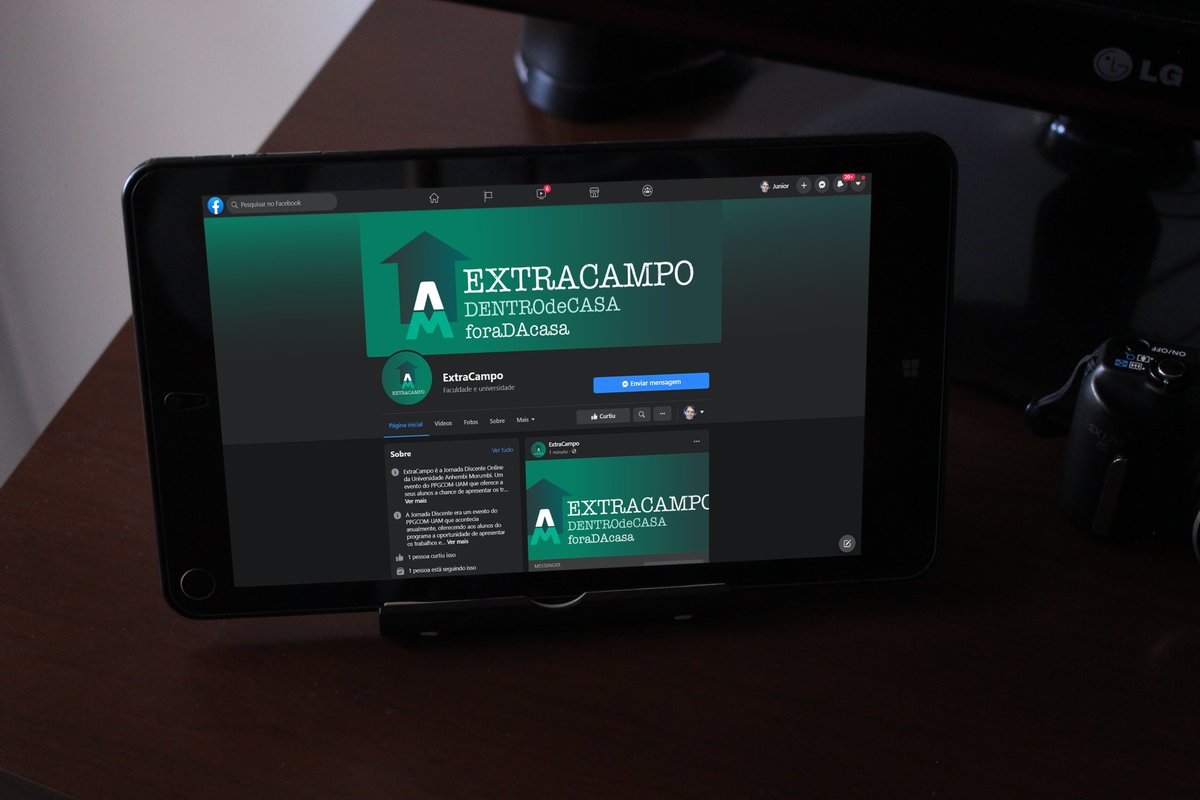 ExtraCampoUAM's tweet photo. Além de nosso perfil aqui no Twitter, acompanhe as divulgações da Jornada ExtraCampo também pelo Facebook: https://t.co/DKPhKoibVV. #extracampo #jornadaextracampo #anhembimorumbi #uamsp #jornadadiscente #ppgcomuam #ppgcom #educacao #universidade #ensinosuperior #estudante #aluno https://t.co/hmvroLyI4c