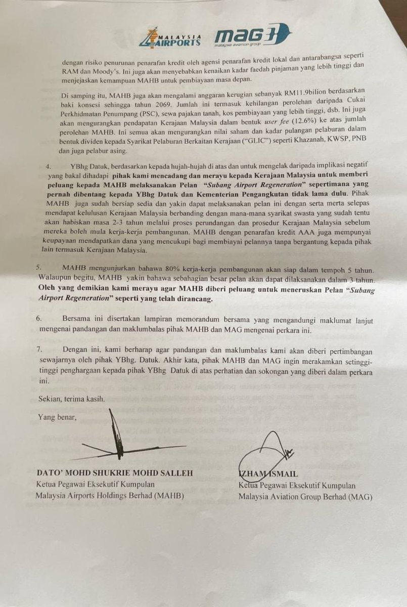 Waktu darurat, kerajaan PN gadai aset negara? Lapangan Terbang Subang (LTSAAS) akan dijual kepada tauke? Konsesi sampai tahun 2092? CEO Malaysia Airports Holdings (MAHB) & Malaysia Aviation Group (MAG) sampai hantar surat merayu kerajaan jangan jual LTSAAS! Apa dah jadi ni??