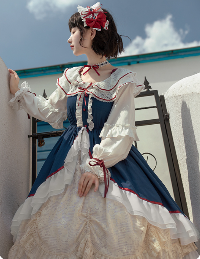 Girlism少女主義 新登場 白雪姫 ワンピース 深いブルーと赤リボンの配色が 童話プリンセスになれる1着はいかが 価格 11 980 T Co Ow2gvtdft2 クーポン 2106 2万円以上で 1 000 Off ご注文はお早めに T Co