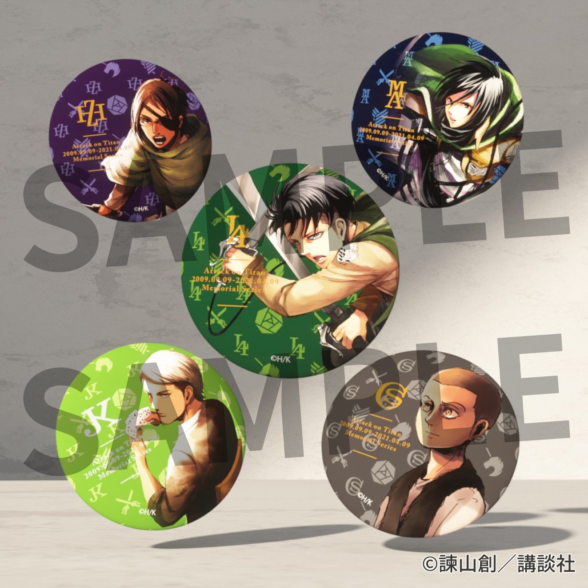 進撃の巨人オンライン展覧会 限定グッズ紹介⑤】 トレーディング缶