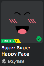 Super Super Happy Face Giveaway! 🎉 (no premium? i will send you a $10 robux giftcard) ❤️Like the tweet 👤Follow me 🔁Retweet 👉Ends in 24 hours.