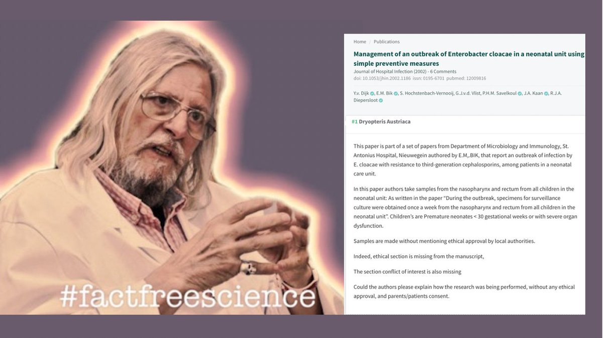 Thatsregrettab1's tweet photo. Impotent scientists @IHU_Marseille
One of @raoult_didier’s fanboys smacked down after smearing @MicrobiomDigest with a feeble @PubPeer post about “ethics.” 😹
@LeProfessionne9 or Eric Derrière 🍑 perhaps?
https://t.co/BnhiUz0a6a #factfreescience in France. https://t.co/KPs83xIZA6