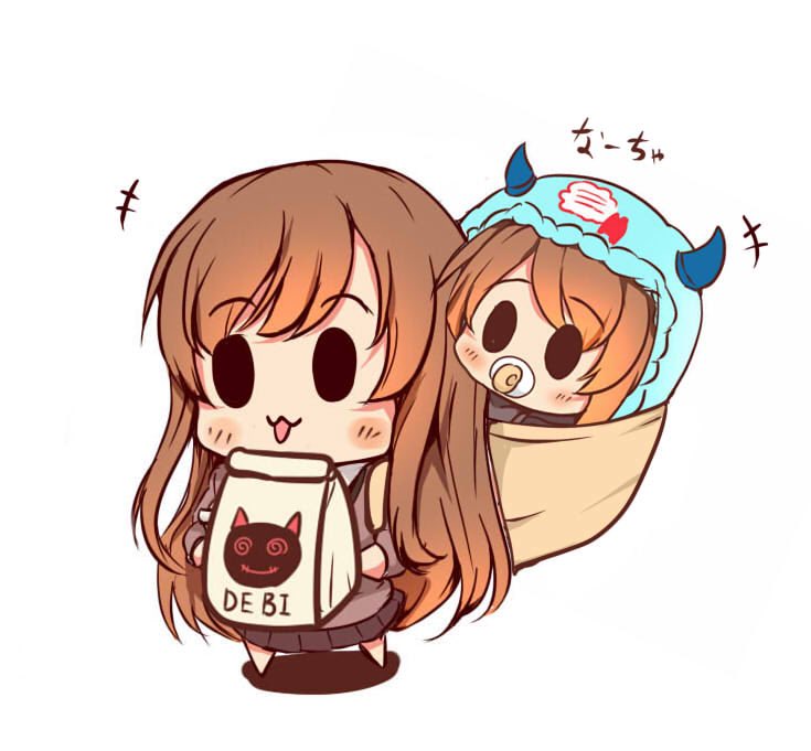 やっぱ小さくなったアイドルは赤ちゃんなんですね 鮭茶漬けのイラスト