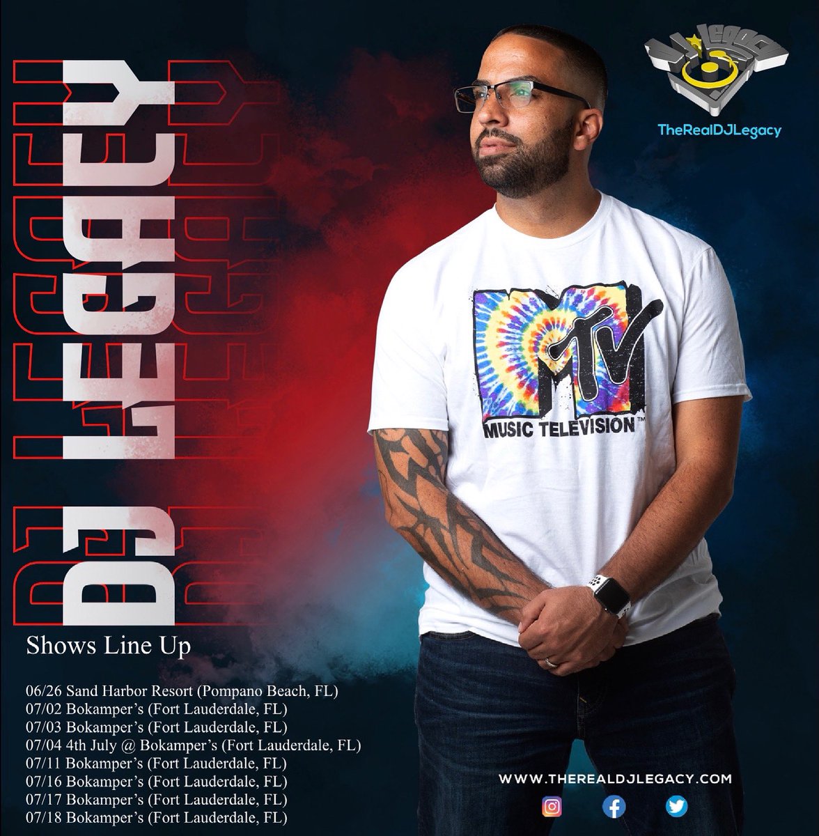 Vibe with me at these locations in the month of July, and many more locations and dates coming soon.