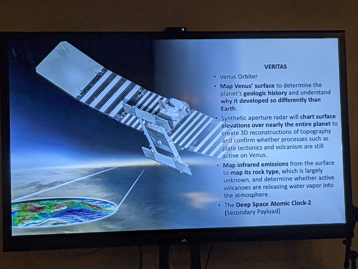 Learning about <a href="/NASA/">NASA</a>'s new Venus intiatives in our Squadron meeting tonight. The primary goal is to understand how Earth Like Planets Can Experience Planetary Level Climate Change.