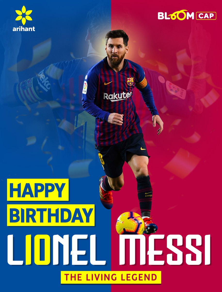 bloom_cap's tweet photo. "It took me 17 years and 114 days to become an overnight success",  'Lionel Messi' is not just a name who scored maximum number of Goals, rather he is  an emotion to the game. Our today's birthday celebrity needs no introduction as his name says it all.

HBD Lionel Messi https://t.co/zEOwIjyPgu