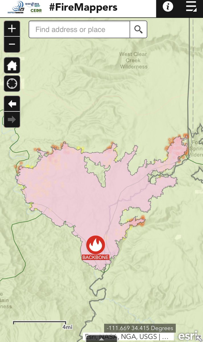 BranomJaeden's tweet image. Most Major Fires in AZ:
#wyrickfire- ≈11K Acres (+4K From 6/22) | Limited Movement Today
#rafaelfire- ≈52K Acres (+18K From 6/21-22) | Major Movement East/Northward
#backbonefire- ≈56K Acres (+18K from 6/21) | Minimal/Decreased Movement from 6/22
| ≈ is Satellite estimate |