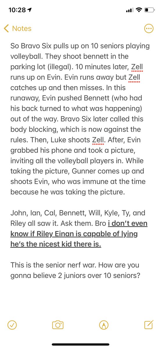 Team3StraightG1's tweet photo. Here’s the full story. @MahtNerf doesn’t think the kill should count. I’d like to hear from the other teams @PODSquad33 and @MahtomediNerf or have @MahtNerf at least listen to us and ask the people there. It’s just a game I don’t get why people would lie. https://t.co/Nw7HSwe5wM