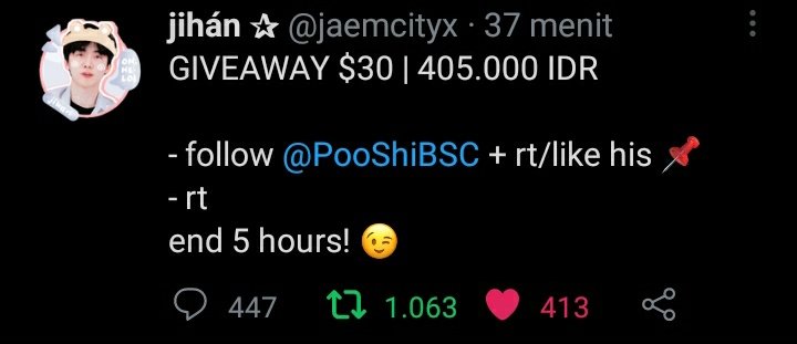 arentirety's tweet photo. @jaemcityx @PooShiBSC Bismillahirrahmanirrahim, all rules done mak jii, bismillah semoga bisa menang makasih mak ji semoga rejekinya selalu dilimpahkan aamiin 💙 https://t.co/UfEKf3zeTN