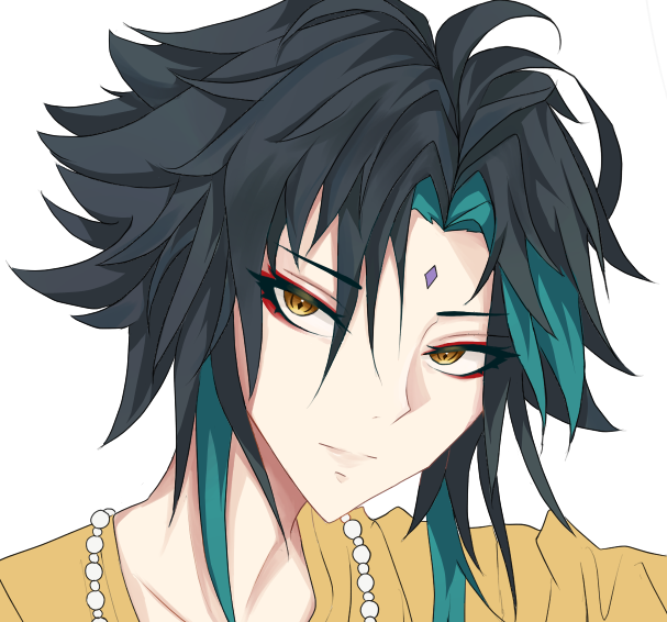 raiiysen's tweet photo. casual xiao wip ft some venti chibis '-' hopefully ill finish this week since schools almost over yeaaaa #genshin #genshinimpact #xiao #venti https://t.co/yE7hQskgft