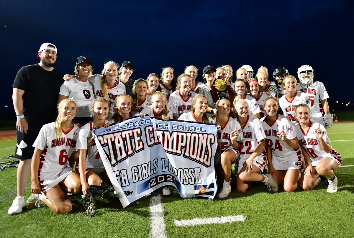 Congratulations to Colorado Academy girls lacrosse on winning the Class 5A state championship. Sixth straight for the Mustangs! #copreps