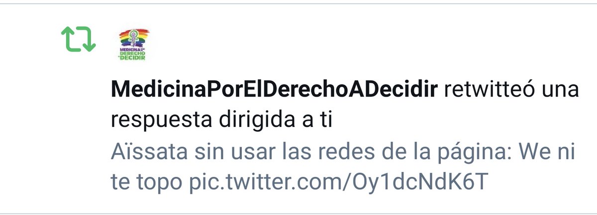 Prochoicerss's tweet photo. Que penoso y lamentable que te tengas que dar Retwitt tu sola 😥

Lo bueno que Aissata “No está sola 😶‍🌫️" https://t.co/v7MSRL7XYG