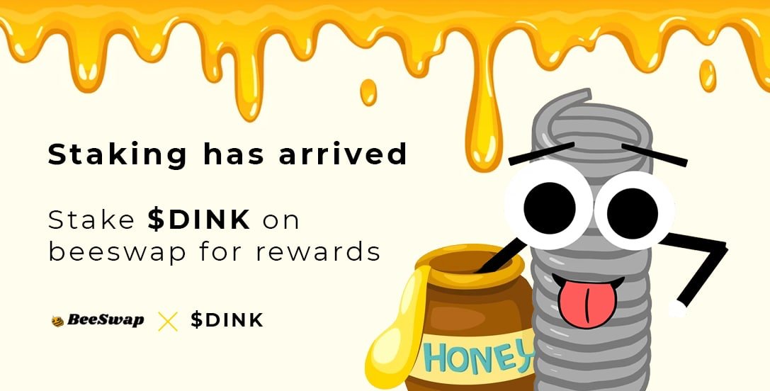 Attention $Dink holders! You can now stake your $Dink LP tokens to earn HONEY on <a href="/bee_swapBSC/">BeeSwap</a>! 🐝 

✨✨✨✨✨✨✨✨✨✨✨✨✨✨✨✨✨✨✨

Check the farms out here - beeswap.bz/farms