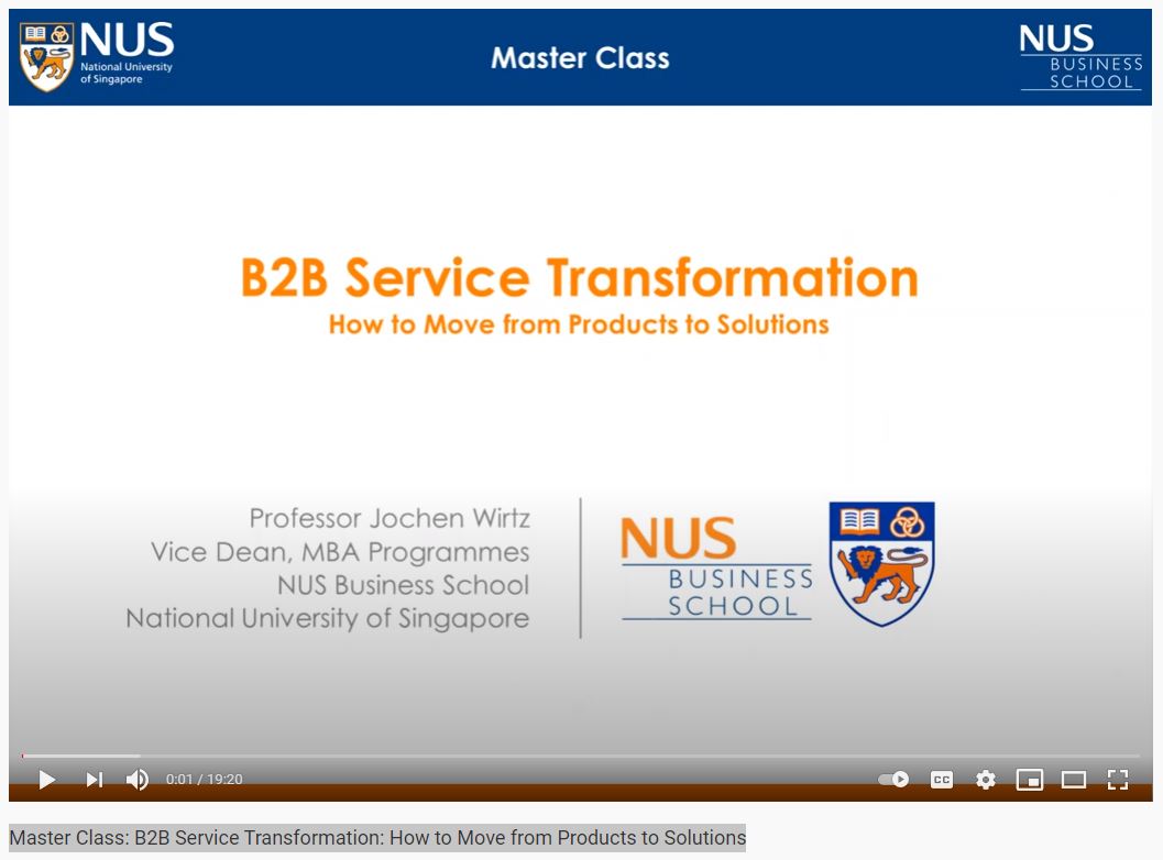 Master Class Video: B2B Service Transformation: How to Move from Products to Solutions (19 min). Describes pathways firms can use to move into  solutions. youtube.com/watch?v=CrLGGE… #Service #Solutions #Servitization #ServicesMarketing  #ServiceManagement #Marketing #B2B