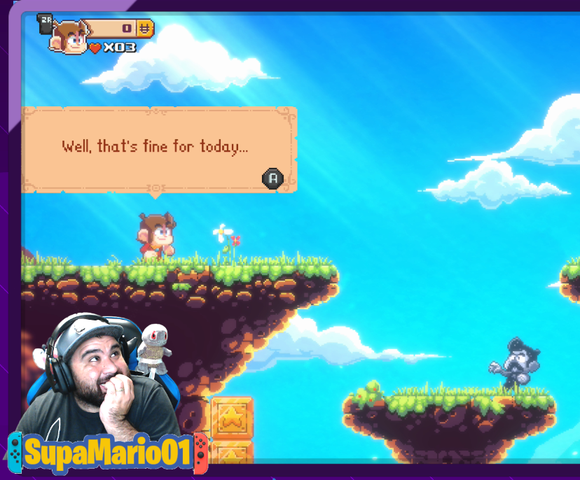 supamario0011's tweet photo. GOING LIVE!
Getting ready to re-live the hype of #AlexKidd with the new #AlexKiddMiracleWorldDX on #NintendoSwitch 
come watch the action NOW!
https://t.co/btZegVCsxh https://t.co/CAgm71vDap