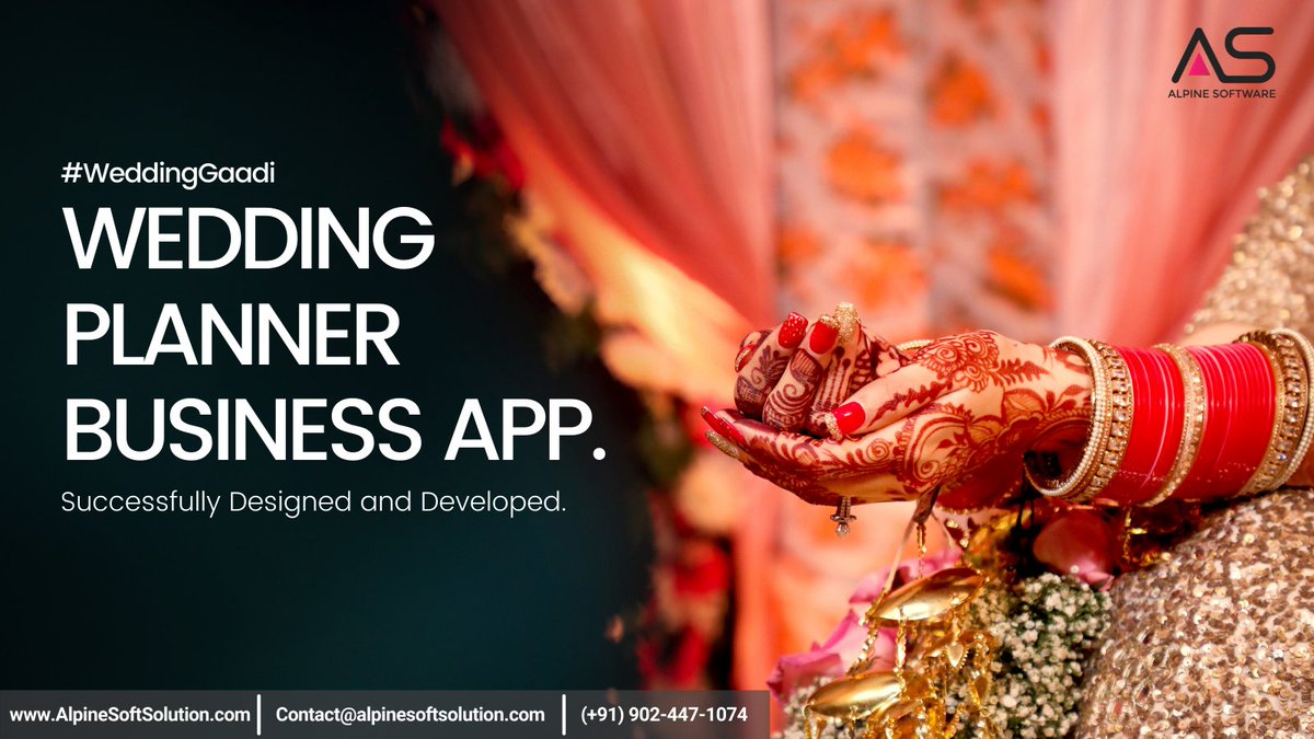 SoftwareAlpine's tweet image. #WeddingGaadi
bit.ly/2UmmLUL 

Successfully Designed &amp;amp; Developed Wedding Planner Business App.

Looking for Similar App for Business?
Contact Alpine Software and Discuss Requirements.
Mob. No.: (+91) 902-447-1074

#AlpineSoftware #WeddingApp #BusinessApp #WeddingPlanner