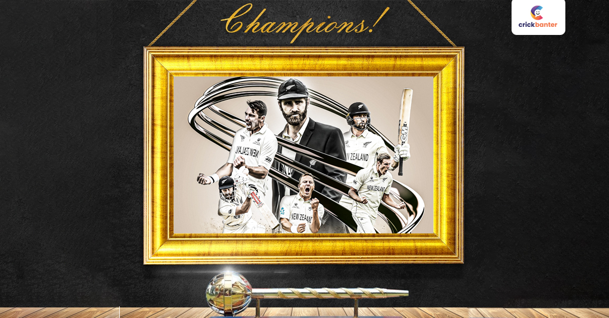crickbanter's tweet photo. The first-ever ICC WTC winner
#WTCFinal21 #KaneWilliamson #IndiaVsNewZealand #WTCFinal https://t.co/K1vFz1QjNG