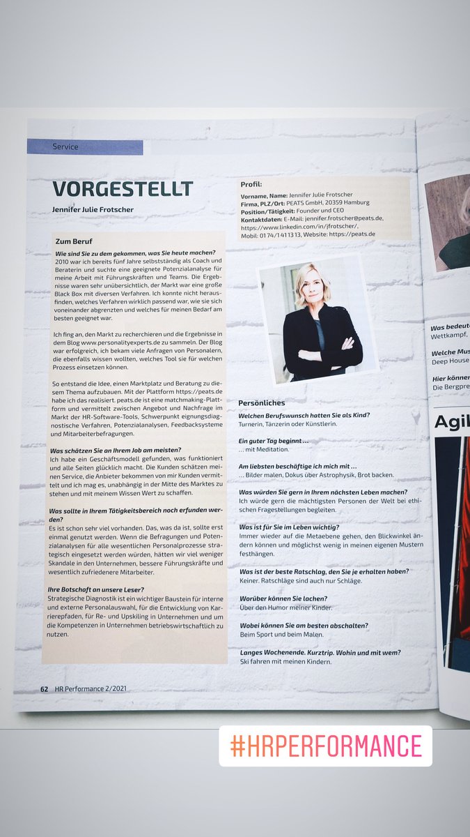 peats_de's tweet photo. Auch in diesem Jahr wieder ein Beitrag von mir in der 
@HRSelect 2/21. Diesmal in der Rubrik "Vorgestellt", in der ich beschreibe was ich mache und warum ich das mache. Vielen Dank  an das tolle Team bei @DATAKONTEXT!  https://t.co/9LHrp1w1wc https://t.co/2oJz6LiNvE