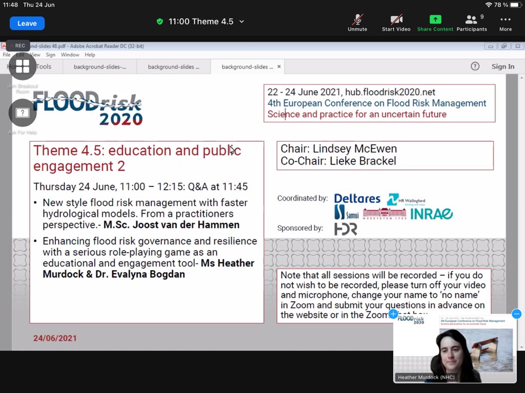 Q&amp;A taking place for session Theme 4.5: education and public engagement 2.
<a href="/floodrisk2020/">FLOODrisk 2020</a>