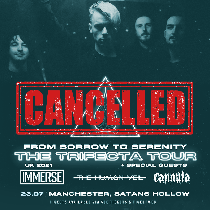 cannulauk's tweet photo. Our first show with @wearefromsorrow, @IMMERSE_ofcUK and @thehumanveil has now unfortunately been cancelled. 

More show announcements to come, in the meantime you can stream "Confined By The Chains of The Subconscious Mind" here: https://t.co/T7mZ1OeSVM https://t.co/7nX1xSnao3