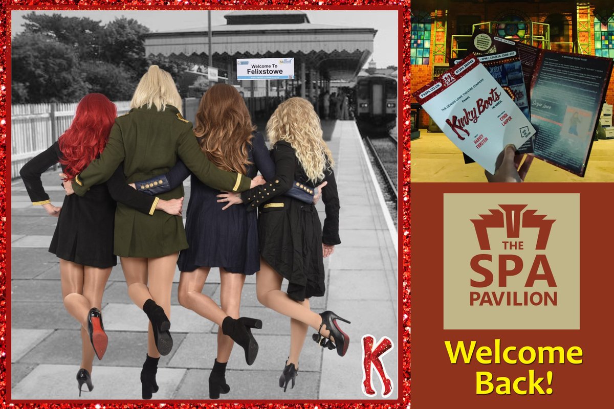 🎭 Fab-u-lous! Live theatre by the sea is back tonight in Visit #Felixstowe. Sending all our best wishes to the <a href="/SpaPavilion/">Spa Pavilion</a>, <a href="/TheatreLowe/">Dennis Lowe Theatre Company</a> &amp; the cast of 'Kinky Boots' - as they launch a packed year of spectacular shows. 👉 spapavilion.uk <a href="/thesuffolkcoast/">The Suffolk Coast</a> <a href="/Visit_Suffolk/">Visit Suffolk</a>