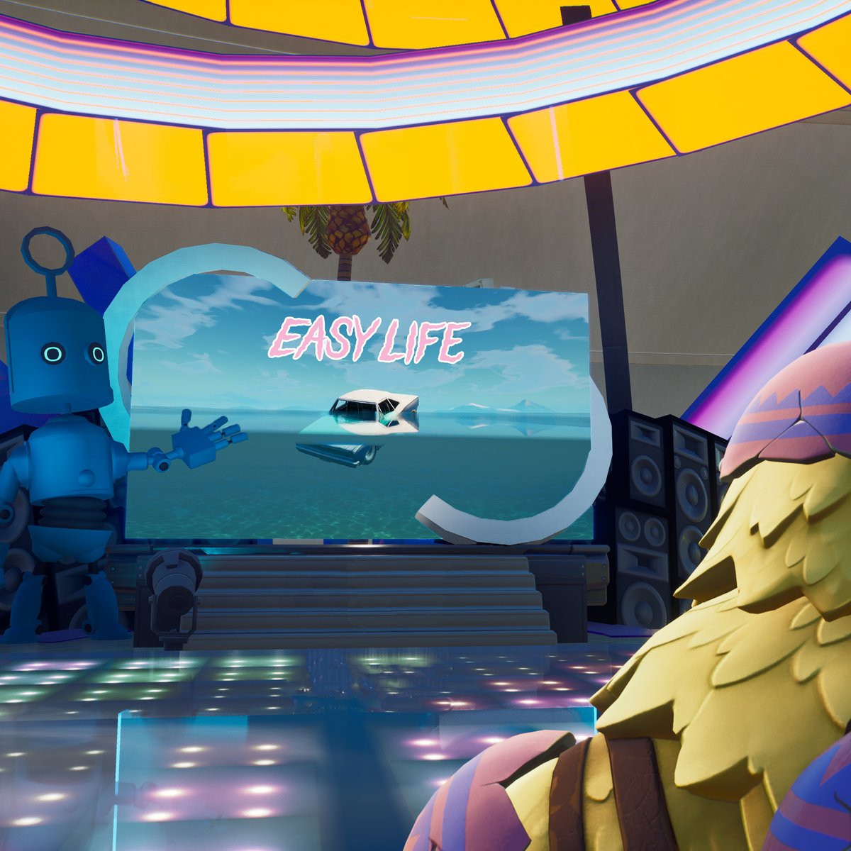O2's tweet photo. 12 hours left to watch @easylife perform in #TheO2inFortnite Creative 🎸
Island code 👉 2500 3882 9781 https://t.co/8iIGZwXzrp