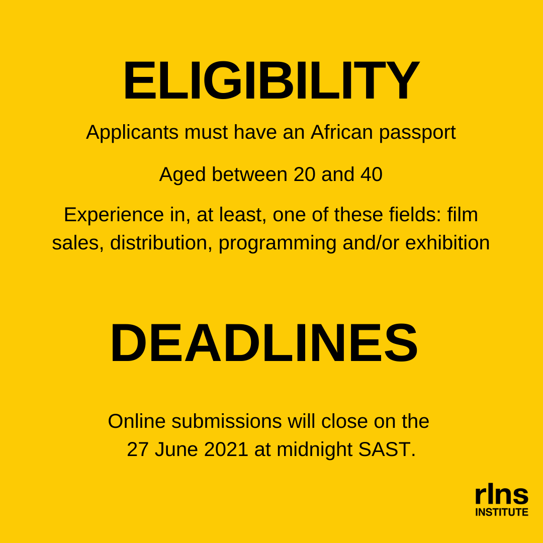 rlnsinstitute's tweet photo. Itโs not too late to apply! Realness Institute in collaboration with the Locarno Film Festival is taking applications for the Southern Africa-Locarno Industry Academy.
๐https://t.co/GNljDUQVFr
#southernafricanindustryacademy #realnessinstitute #africancinema #rlns https://t.co/RLSRJ8CRaG