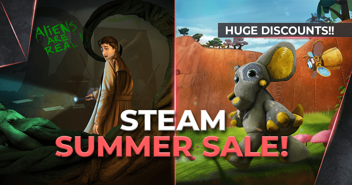 StickyLock's tweet photo. ✨STEAM SUMMERSALE!✨

The @Steam Summer #Sale just started! So go go go and get #woven with a huge 90% #discount or go for our Horror-Adventure game #SanityofMorris with a stunning 60% discount👀. 

#woven #sanityofmorris #steam #pcgamers #pcgaming #gaming #gamers https://t.co/VHswYGOg5h