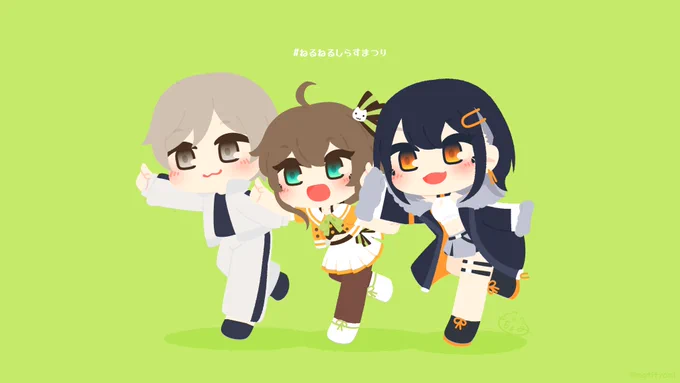 ねるねるしらすまつりFight~!!!!🥳🎉🎉
#祭絵 #しらすあーと 
#ねるねるしらすまつり 