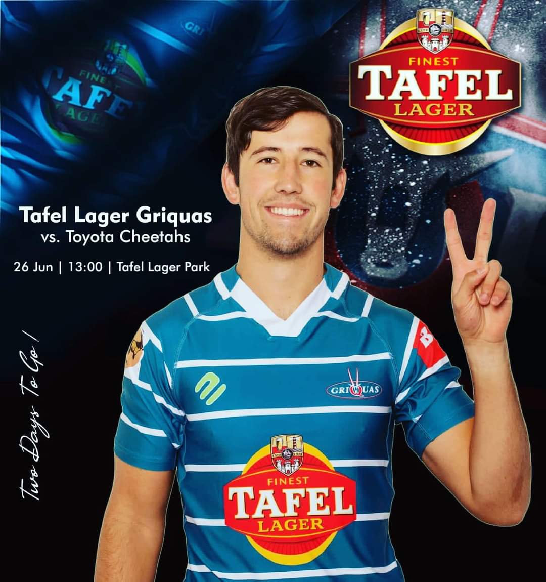 GriquasRugby's tweet photo. 2 Days to go!
Tafel Lager Griquas take on the Cheetahs in Kimberley. Let’s go boys !
#TafelLager #SixGunGrill #Nashua #BarzaniGroup #KlipdriftBrandy #OFM #Twizza #TsogoSun #HorseshoeInn #ChanbeLodge #VermeulensBuildit #OxygenBuddy #BananaskinZ #LeukoSports #TKSportsSA #NCTourism https://t.co/uAlYuynNrO