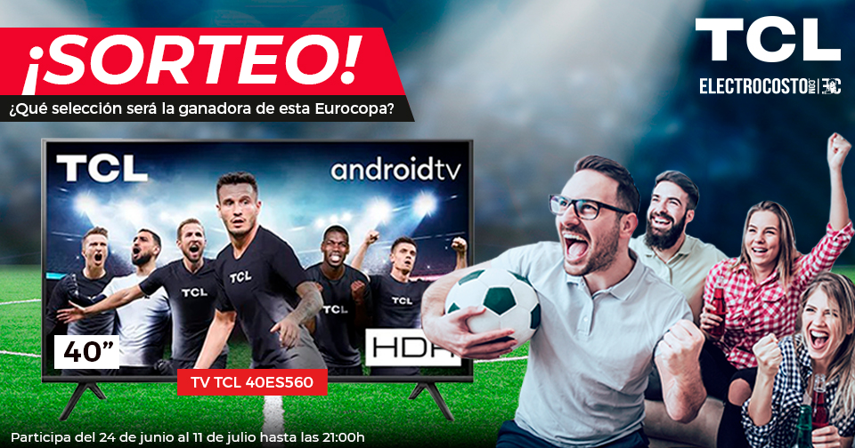 Electrocosto's tweet photo. 🔝 SORTEO 🔝

¡Junto a #TCL formaremos la mejor dupla para este comienzo de los octavos de final!😏

¿Quieres conseguir esta TV? 📺

Pues... 👇

👉 RT y síguenos
👉 ¡Dinos la selección ganadora de la #EURO2020 con #LaEURODeTCLyElectrocosto!

¡Solo un comentario por persona! 😉 https://t.co/U16saskDbJ