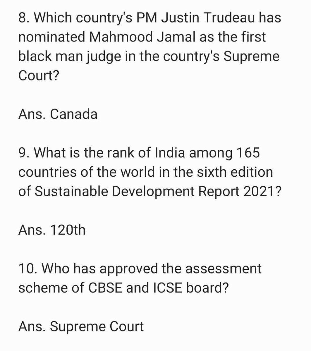 Topclass_Edu's tweet photo. Today's Current Affairs 

Follow 👉 @Topclass_Edu 

#currentaffairs #UPSC #GK
#generalknowledge #ias #ips #currentaffairs2021 #knowledge #psc #ssc #exam #govtjobs #currentaffairslatest #gk2021 #pcs  #india #bcci #cricket #motivation #learning #fact #facts #study #lbsnaa #gktricks https://t.co/ZBR5ug2Is4