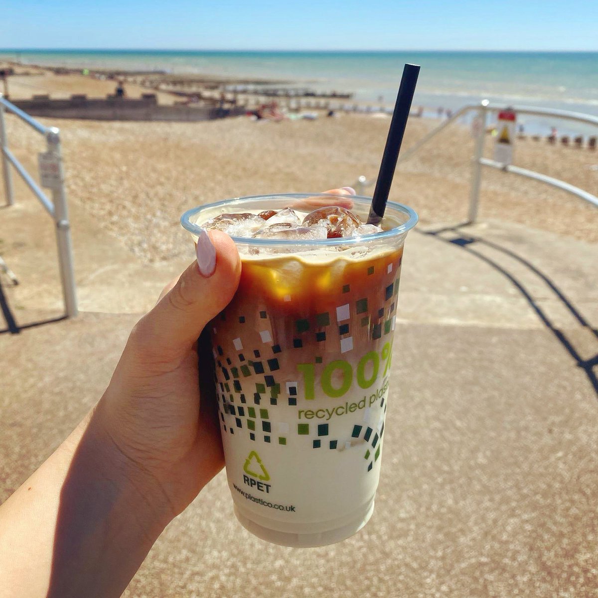 TheColonnadeBex's tweet photo. Have an iced day! 😀 We’re so happy to see the sunshine again! Perfect for an iced coffee on the beach☀️🌊 

#Bexhill #BexhillOnSea #Sussex #IcedCoffee #Summer #Sunshine https://t.co/vOrFwSqTWY