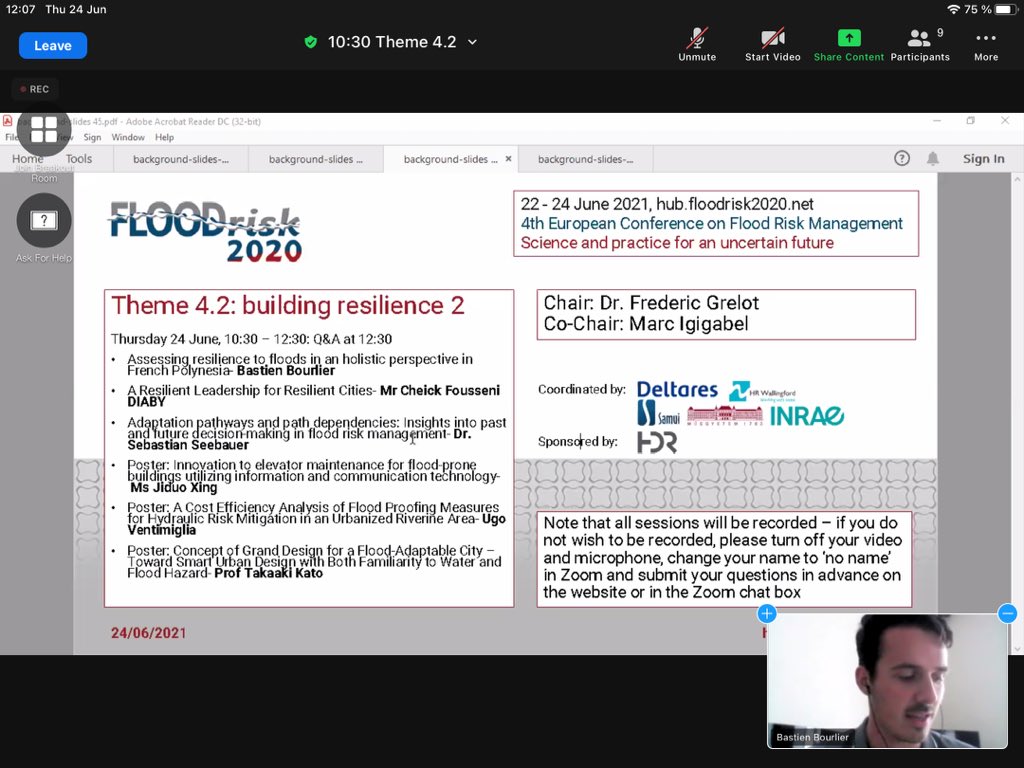 Q&amp;A underway for session Theme 4.2: building resilience 2.
<a href="/floodrisk2020/">FLOODrisk 2020</a>