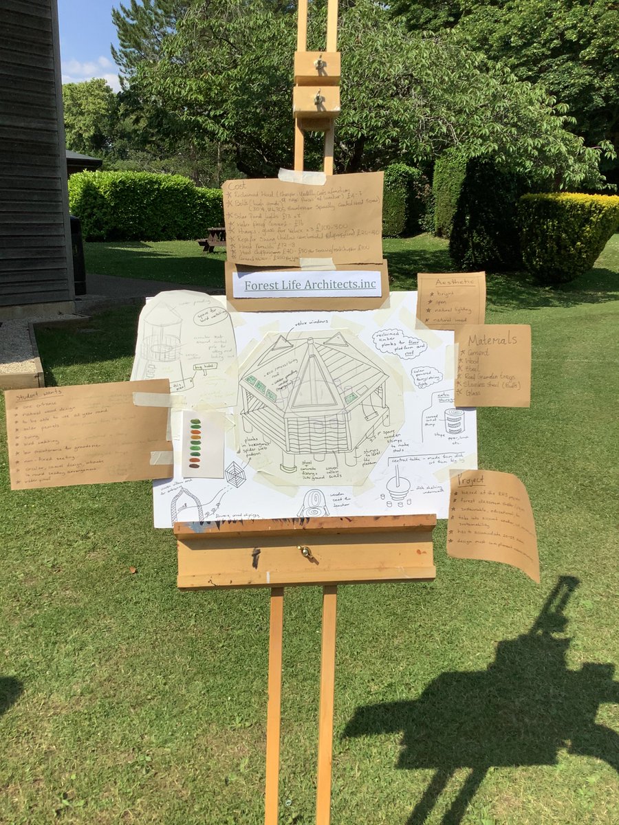 RHSBTechnology's tweet image. Well done to the Y10 and Y12&apos;s who took part in our Architecture day! The students got to have ago at a real brief of designing the new Forest School shelter for the Prep School! Amazing outcomes!! #INWED21
#EngineeringHeroes #GirlsinSTEM #GDST