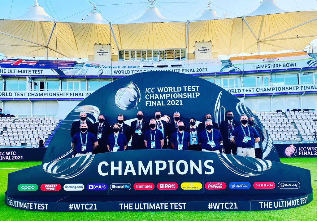 🏏What a fantastic week and great effort from all the @AecProtection team members on both Player Protection & Pitch Incursion Response 😎

Congratulations to New Zealand as the inaugural ICC World Test Champions!! 🏆🇳🇿🍾

@BLACKCAPS @TheAgeasBowl @ICC 

#WTC21 #PlayerProtection