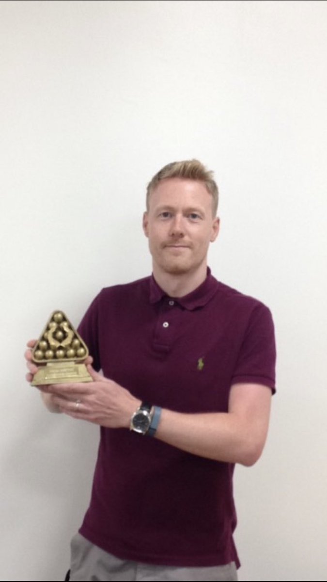 couly23's tweet photo. @dazullyett @adamtodd1986 Thanks! I’ve sent you his CV by email and he has a highest break of 19. See pic below of one of his recent title wins https://t.co/K7keiTGM7t