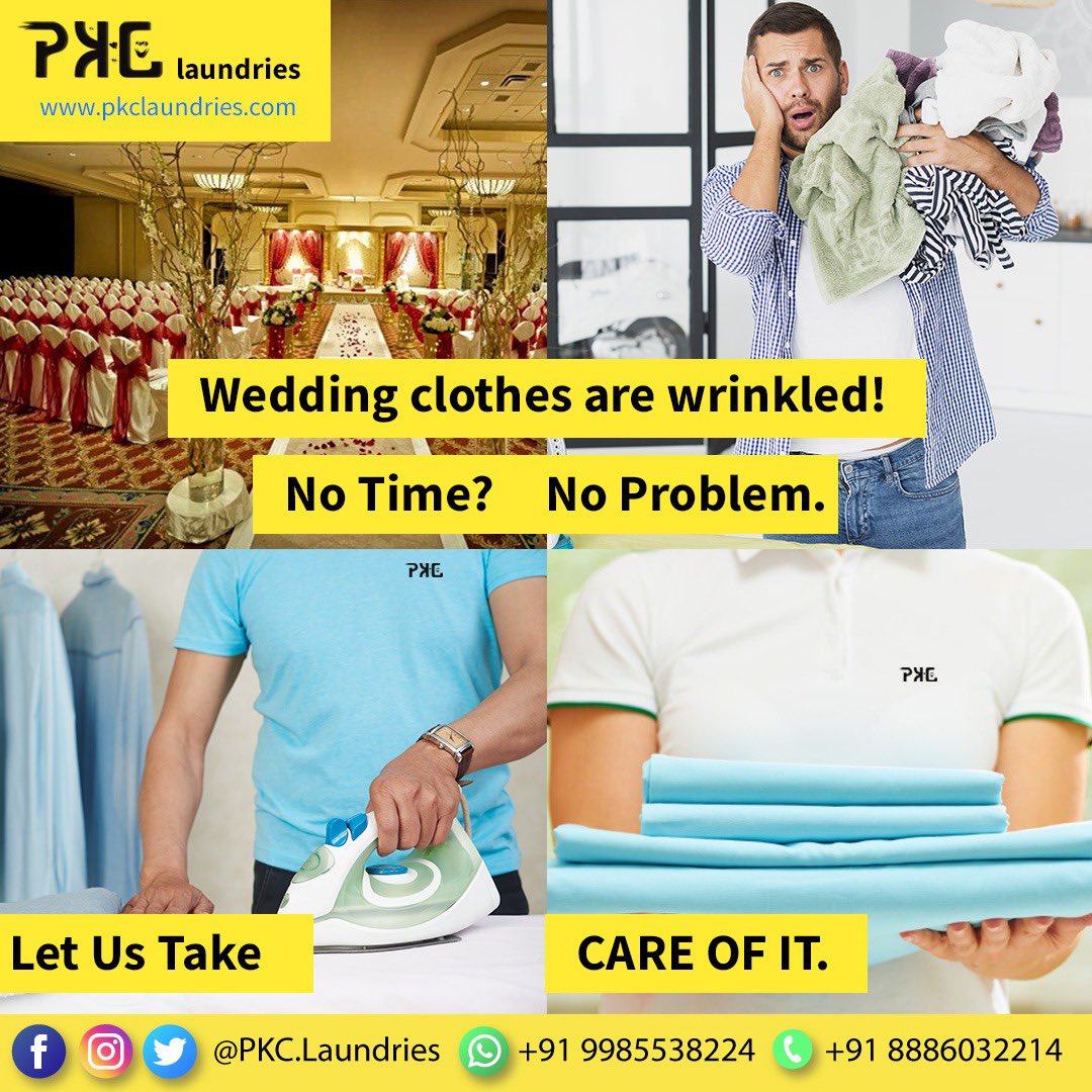 Looking for Steam ironing at marriage venue. 
Contact us - 8886032214 

#hyderabadlaundry #steamiron #steamironing #pkc #marriage #venue #marriagevenue #best #bestservice #eventsvenue #wedding #weddingdress #ironing #pkc