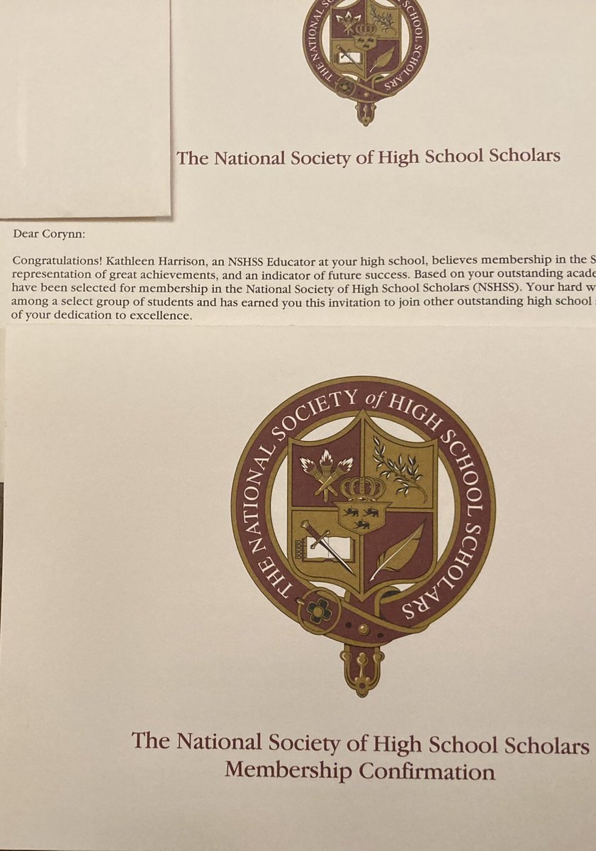 Corynn Tynes (@corynntyness) on Twitter photo Blessed to have been selected to become a member of The National Society of High School Scholars. All Glory to God! Blessed to have been selected to become a member of The National Society of High School Scholars. All Glory to God!