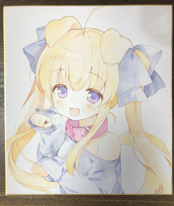 ふぁんぼの抽選企画用に描いた色紙(企画は終了しました) 